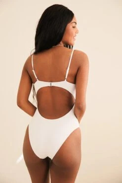 Forever Cheeky One Piece 9 Forever Cheeky One Piece -WaveLuxe Store D1903JRMSD WHT forever one piece white 4