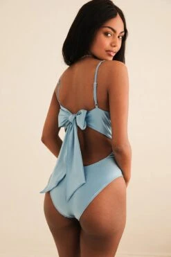 Happy Life Back Bow One Piece -WaveLuxe Store D1943JSHLD BBYB happy life one piece baby blue 4