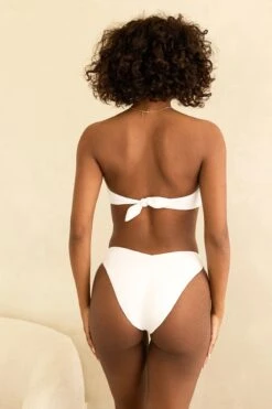 Angel Asymmetrical V-Cut Bikini Bottom -WaveLuxe Store D3227JRMSC WHT angel bottom white 3