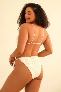 Bella Triangle Bikini Top -WaveLuxe Store D4234JMNLC DPNK bella top dotted pink 3