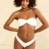 Hudson Bandeau Bikini Top -WaveLuxe Store D4277JRMSC WHT hudson top white 1