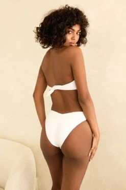 Hudson Bandeau Bikini Top -WaveLuxe Store D4277JRMSC WHT hudson top white 3
