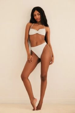 Valentina Tie Straps Bandeau Bikini Top -WaveLuxe Store D4288JLXLD DMND valentina top diamond 4