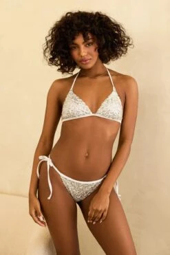 Prince Triangle Bikini Top -WaveLuxe Store D4296JSQLC SLVR prince top silver 1