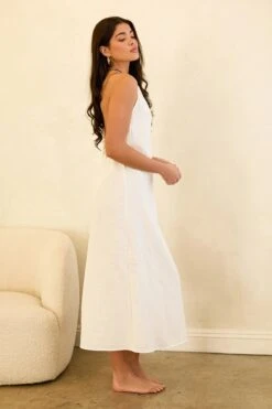 Daylight High Neckline Dress -WaveLuxe Store D5152JDCOD WHT daylight dress white 2