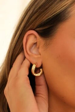 Nightclub Earrings -WaveLuxe Store DD9504 GLD nightclub earrings gold 3