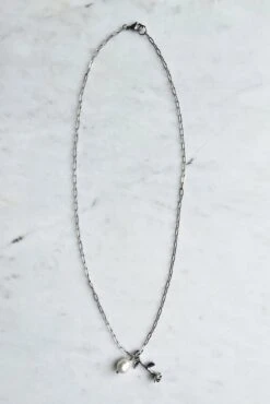 Dreamsbaby Jewels X Dippin Daisys Rosy Necklace -WaveLuxe Store DDBJDRN SLVR rosy necklace silver 2