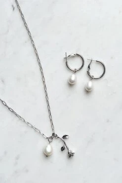Dreamsbaby Jewels X Dippin Daisys Rosy Necklace -WaveLuxe Store DDBJDRN SLVR rosy necklace silver 3