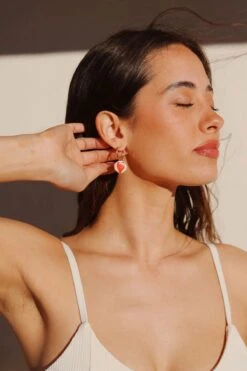 Heart Candy Earrings -WaveLuxe Store HEART CANDY EARRINGS3