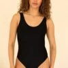 Serene One Piece -WaveLuxe Store d1193jrmsc blk serene one piece black 1