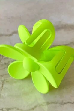 Opsy Daisy Hair Claw Clip -WaveLuxe Store dq h0002 lime 3